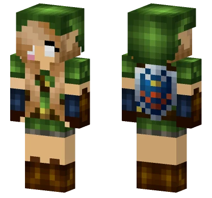 Female Link Herobrine Minecraft skin