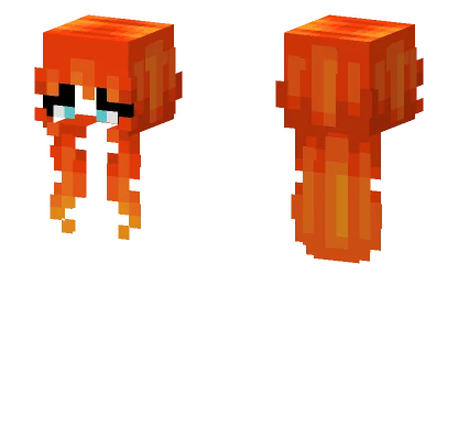 Female Mandarin Ginger Minecraft skin