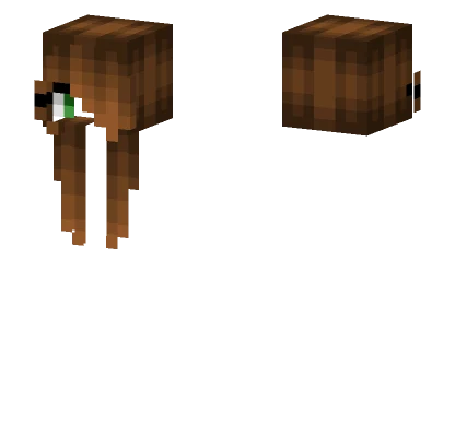Female Milk Chocolate Brown Bangs Minecraft skin