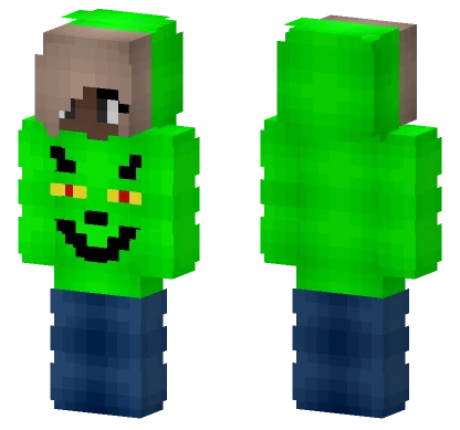 Female Mr Grinch Hoodie Minecraft skin