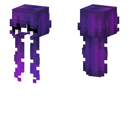 Female Purple Fade Minecraft skin