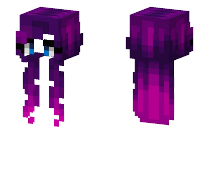 Female Purple Pink Fade Minecraft skin