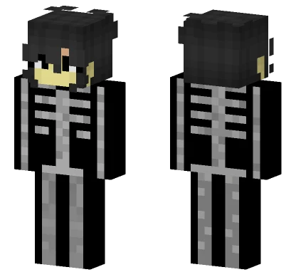 Female Skeleton Minecraft skin