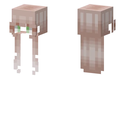 Female Straight Long Thin Dirty Blonde Minecraft skin