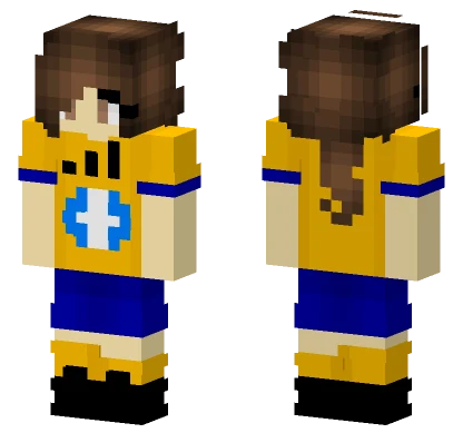 Female Swedish Football Soccer Minecraft skin
