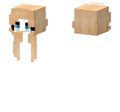 Female Thick Platinum Blonde Minecraft skin