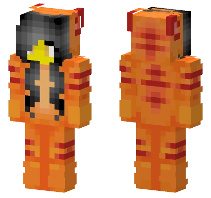Female Tiger Onesie Minecraft skin