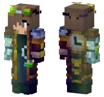 Female Time Traveler Minecraft skin
