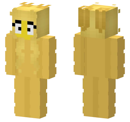 Female Yellow Creature Minecraft skin