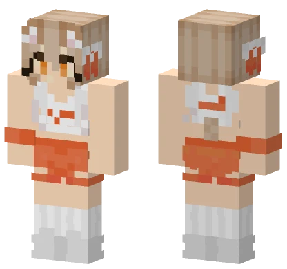 Femboy Hooters Girl Minecraft skin