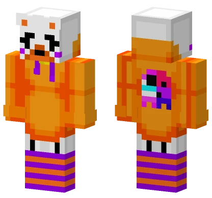 Femboy Lolbit Minecraft skin