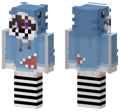 Femboy Shark UwU Minecraft skin