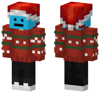 Festive Red Sweater Minecraft skin