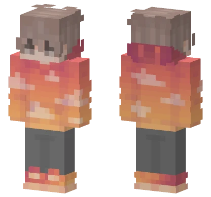 Fiery Cloud Outfit Minecraft skin