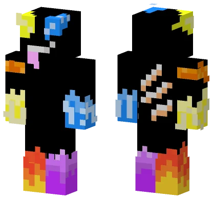 Fiery Demon Character Minecraft skin