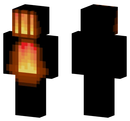 Fiery Knight Armor Minecraft skin