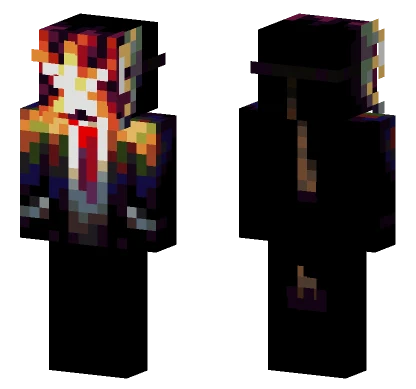 Fiery Spirit Minecraft skin