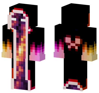 Fiery Spirit Warrior Minecraft skin