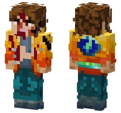 Fiery Warrior Minecraft skin