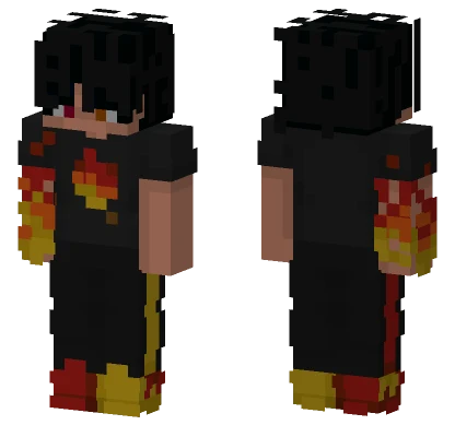 Fiery Warrior Minecraft skin