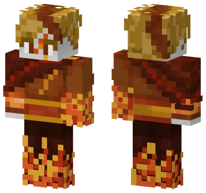Fiery Warrior Minecraft skin