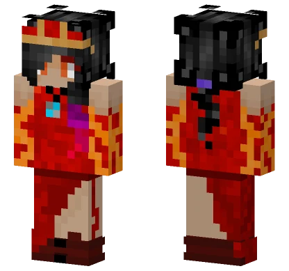 Fiery Warrior Minecraft skin