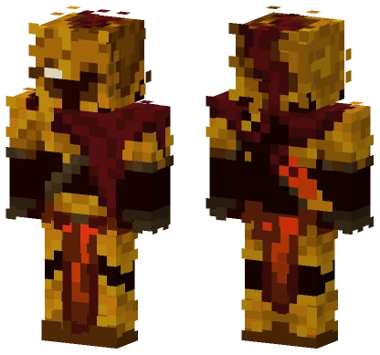 Fiery Warrior Minecraft skin