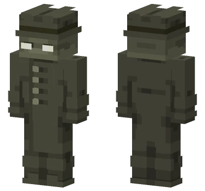 Figure In The Rain Minecraft skin