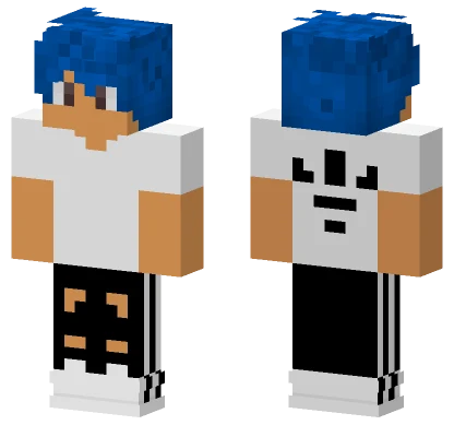 Finn2 Blue Hoodie Minecraft skin