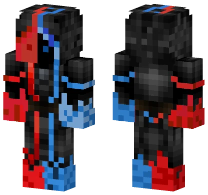 Fire and Ice Minecraft skin