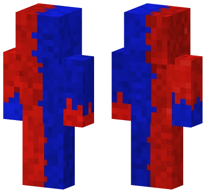 Fire and Water Minecraft skin