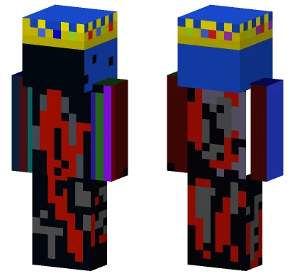 Fire and Water Skin Minecraft skin