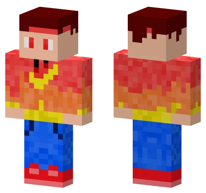 Fire Boy Minecraft skin