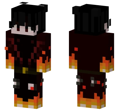 Fire Boy Minecraft skin