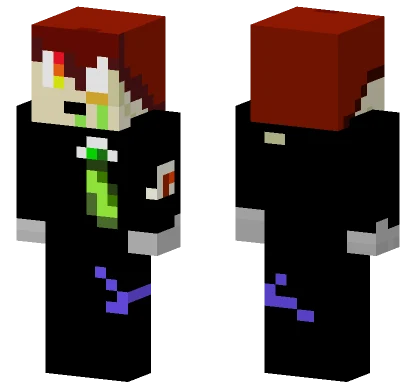 Fire Boy Dying Minecraft skin