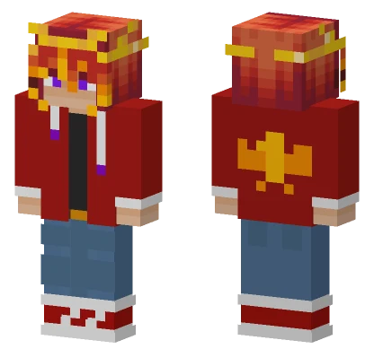 Fire Girl Minecraft skin