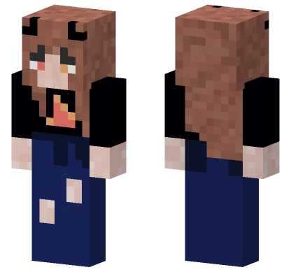 Fire Girl Minecraft skin