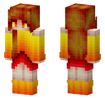 Fire In Your Eyes Minecraft skin