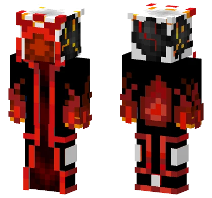 Fire Knight Minecraft skin