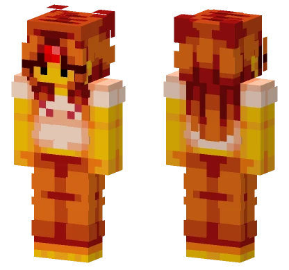 Fire Princess Adventure Time Minecraft skin