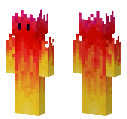 Fire Skin Template Minecraft skin
