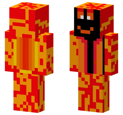Fire Smiler Minecraft skin