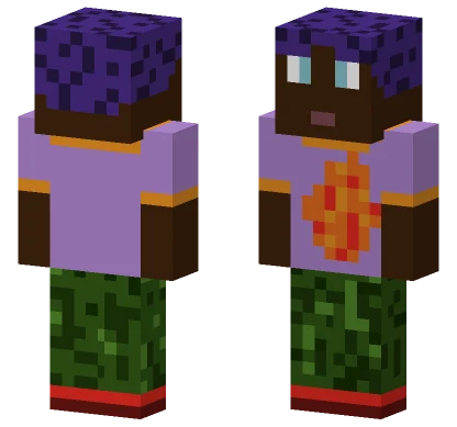 Fire Tee Minecraft skin
