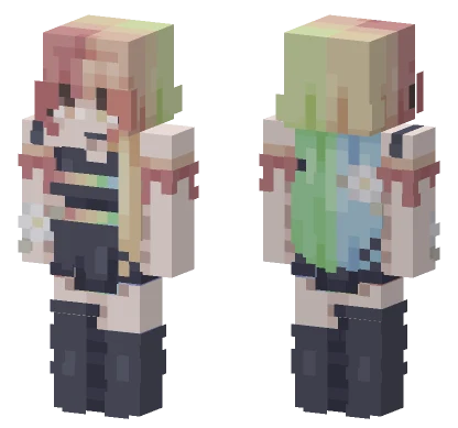 Fireworks Girl Minecraft skin