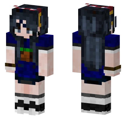 Fixed Blue School Uniform Minecraft skin