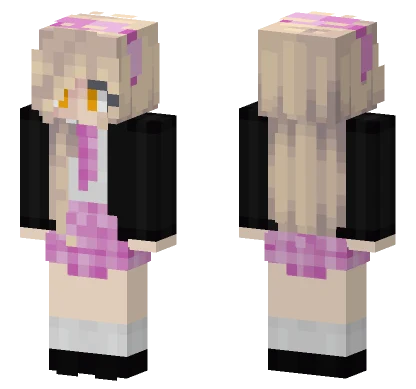 Fixed Hair Girl Minecraft skin