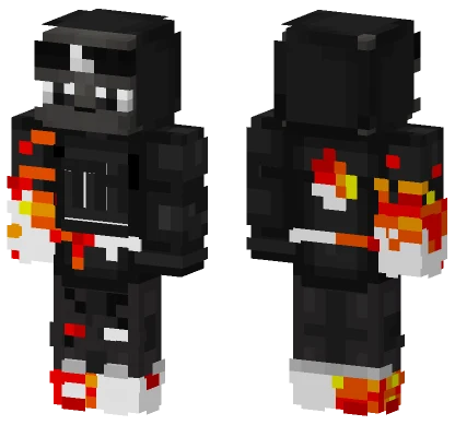 Flaming Ronin Minecraft skin