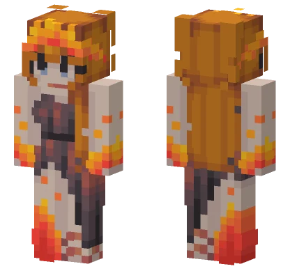 Flaming Torch Minecraft skin
