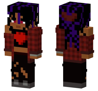 Flannel Locs Minecraft skin