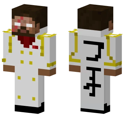 Fleet Admiral Herobrine Minecraft skin